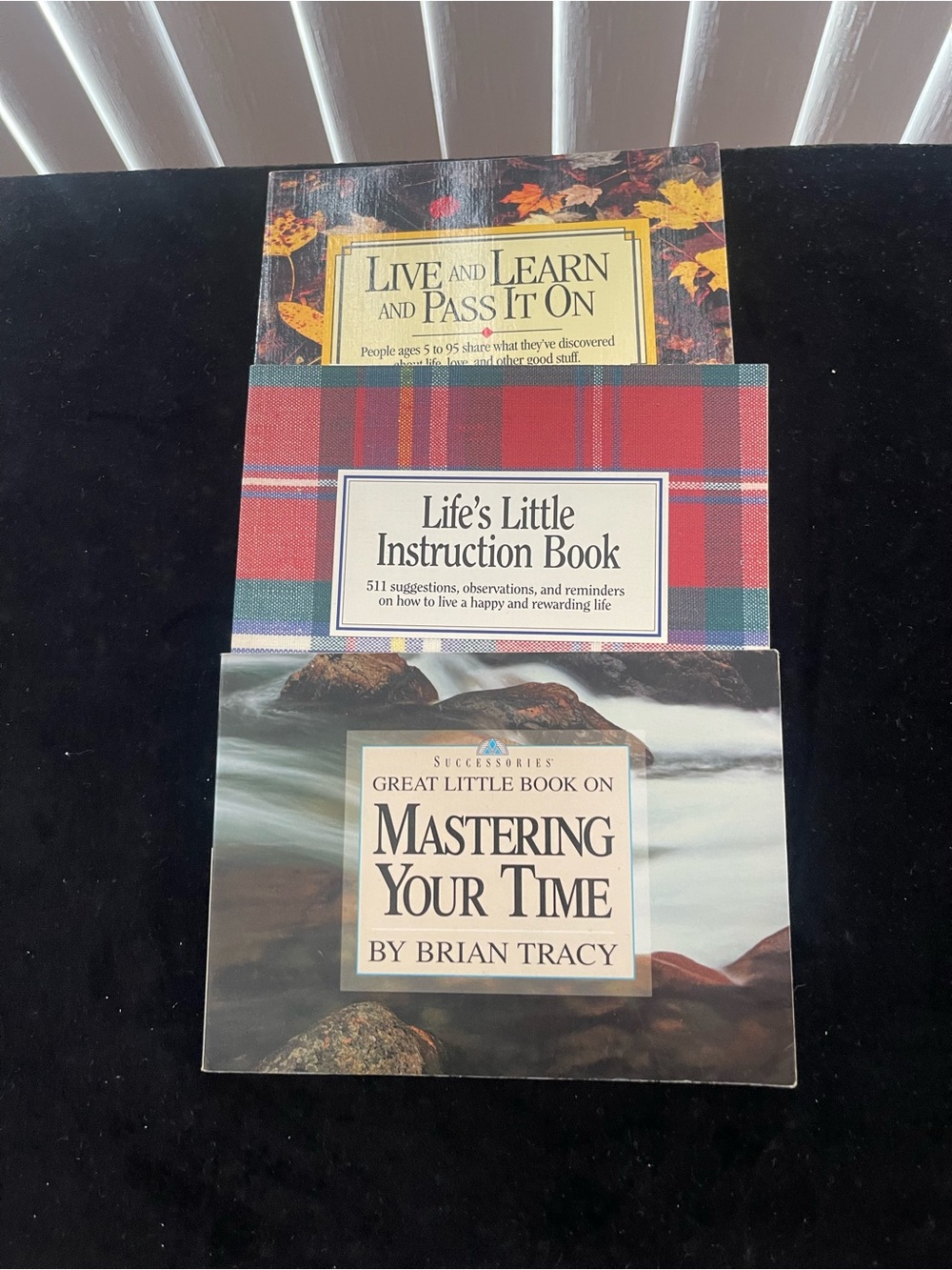Life's Little Instruction Book Set - Red Plaid Covers